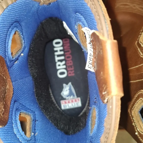 Steel Blue Heeler men's 8.5 cowboy style steel toed work boots 813945 brown - Picture 8 of 15